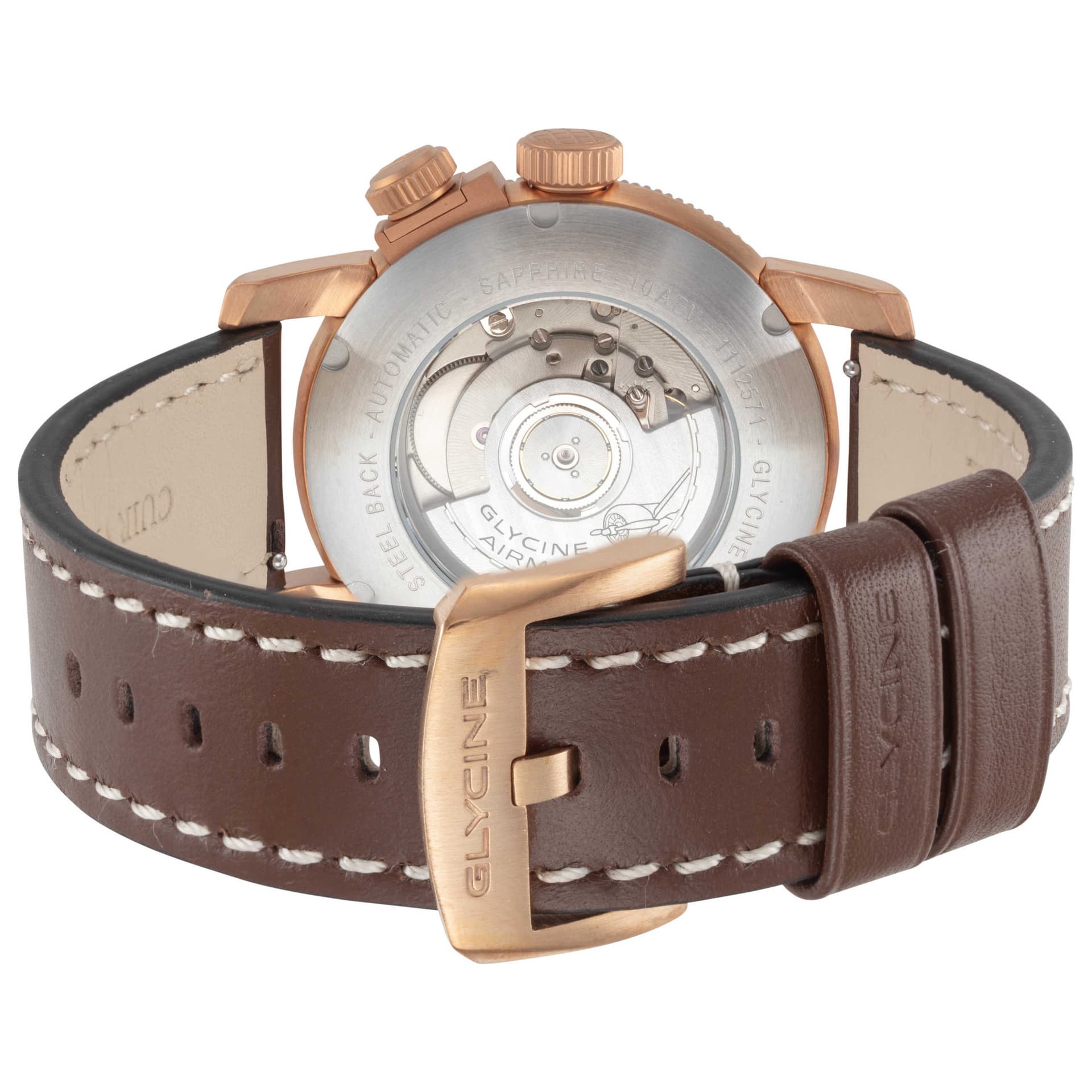 Glycine Airman Contemporary Bronze GMT Men's Watch GL0549 2