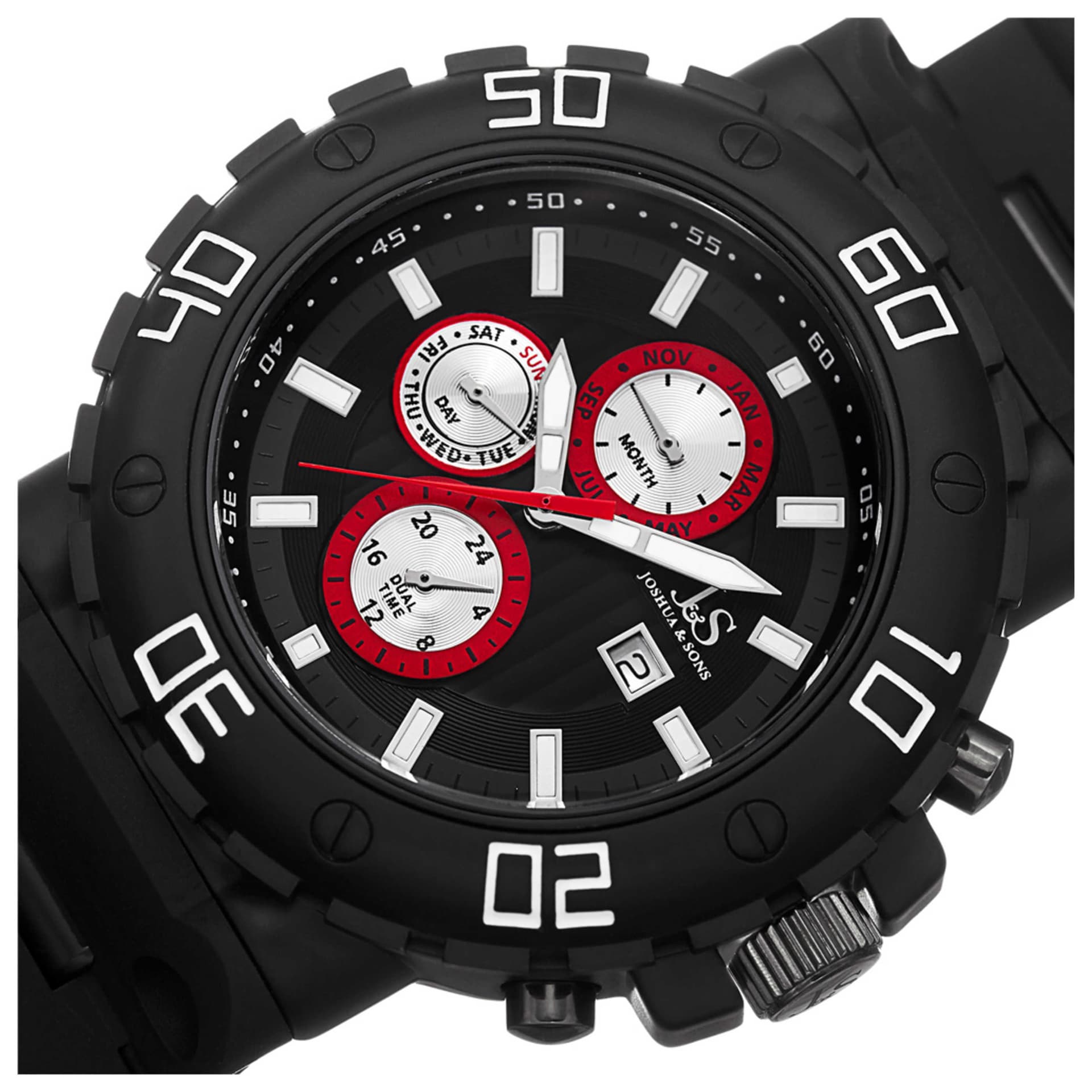 Joshua & Sons Men's Watch JS89BKW 3